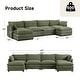preview thumbnail 42 of 153, Corduroy Sectional Sofa with Removable Ottomans & Ultra-soft Cushions for Living Room & Bedroom