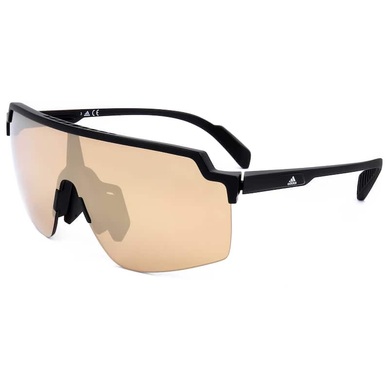 Adidas Sport Unisex 99mm Shiny Black Sunglasses SP0018-01G-0