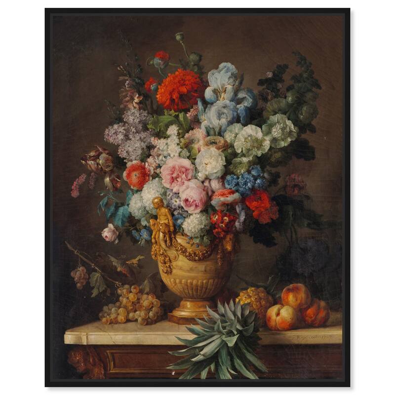 Vallayer 1789 Vase Canvas by Art Remedy - Black - 24" x 30"