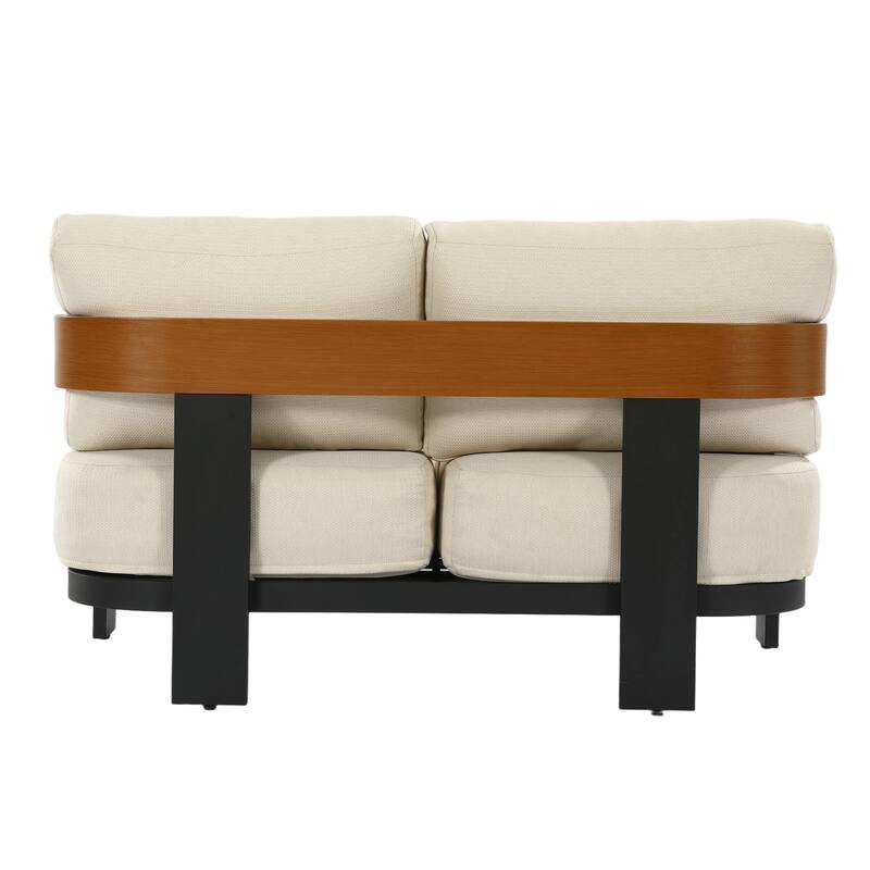 50.39'' Wide Outdoor Patio Sofa With Cushions