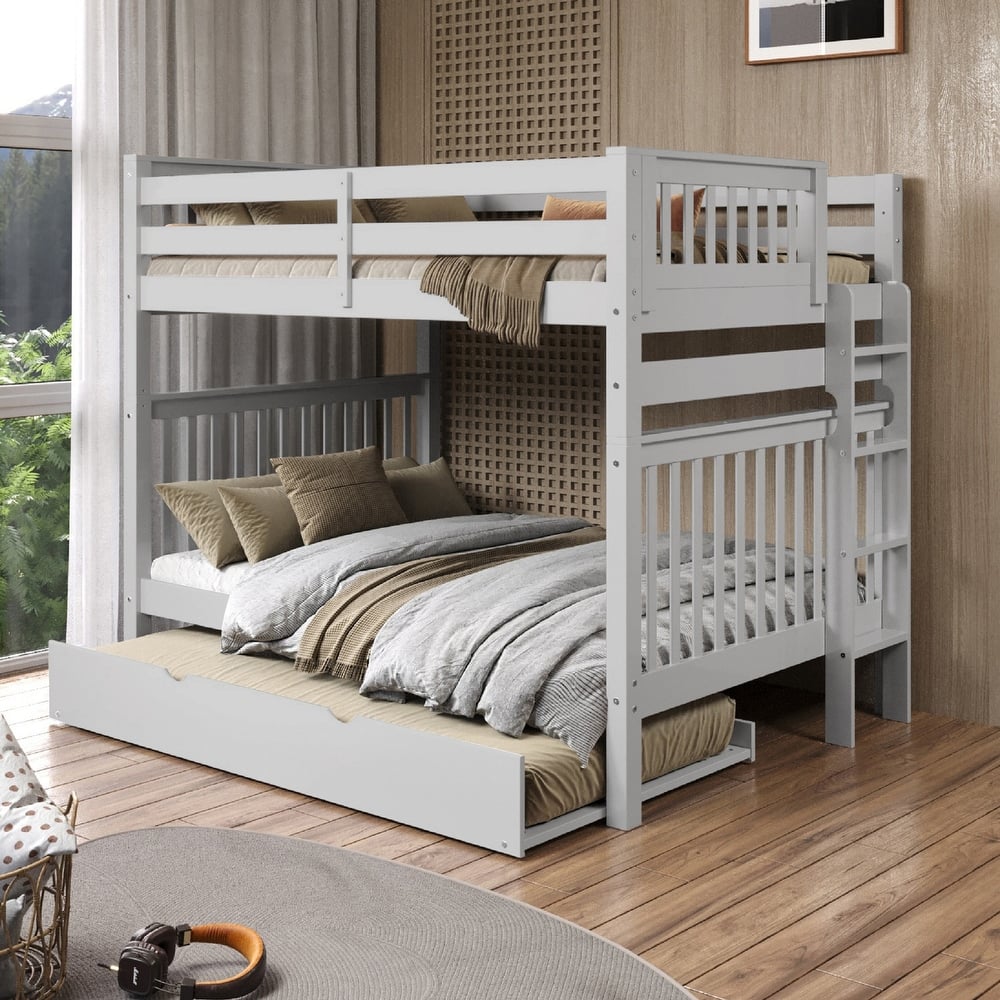 Taylor & Olive Trillium Full over Full Bunk Bed, Twin Trundle