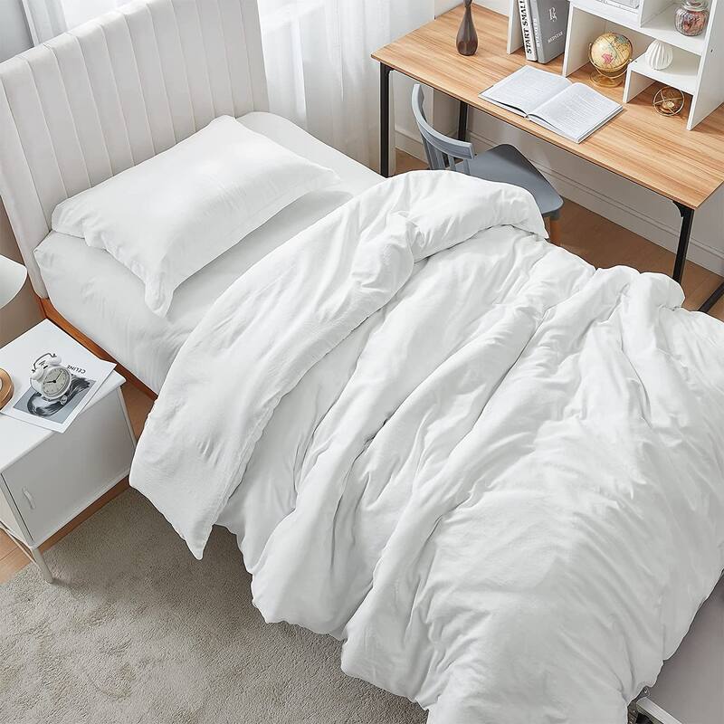 Natural Loft Oversized Comforter Set - White