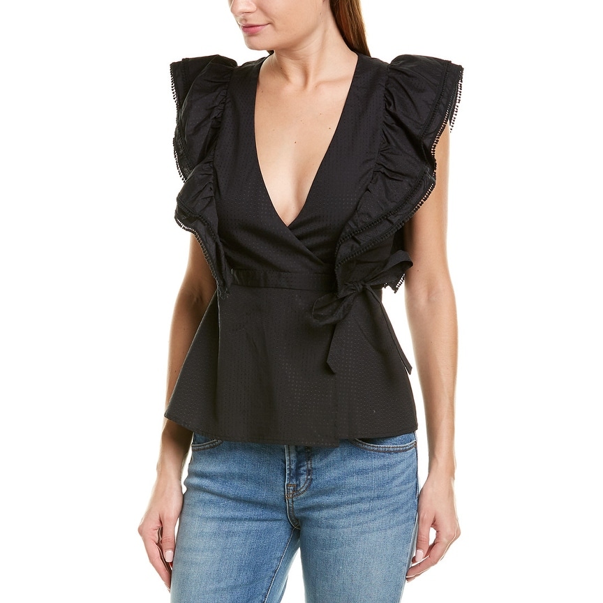 bcbg wrap top