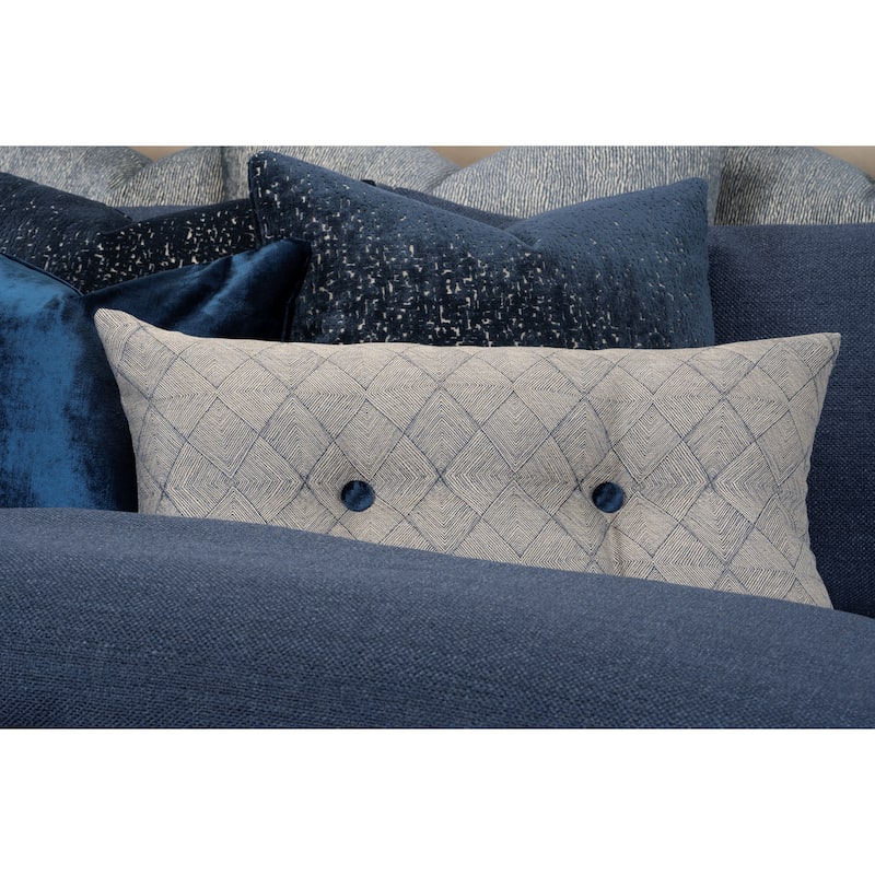 F Scott Fitzgerald Biloxi Blue Duvet Cover and Insert Set