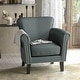 preview thumbnail 9 of 30, Brice Contemporary Scroll Arm Club Chair with Nailhead Trim by Christopher Knight Home Steel Blue