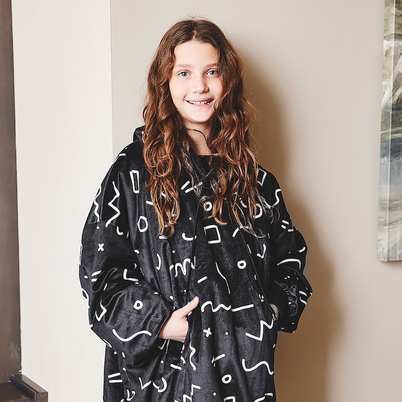Nestl Warm Oversized Unisex Wearable Blanket Hoodie - Reversible Cozy Snuggle Hoodie Blanket - Giant Sweater Blanket Hoodie