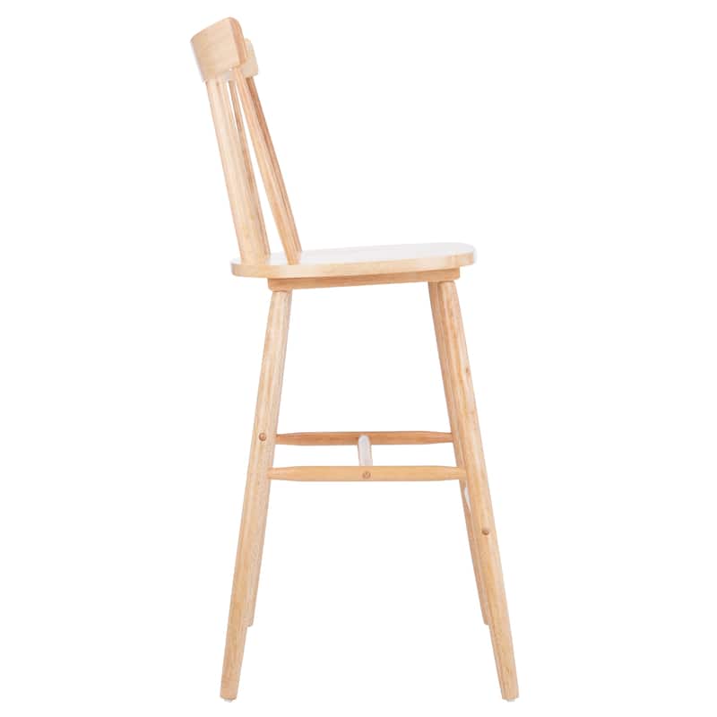 SAFAVIEH Belva 30-inch Spindle Farmhouse Bar Stool (Set of 2) - 20" W x 21" D x 44" H - 20"W x 21"D x 44"H