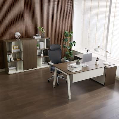 Premium 3-Piece Executive Office Suite Managerial Set