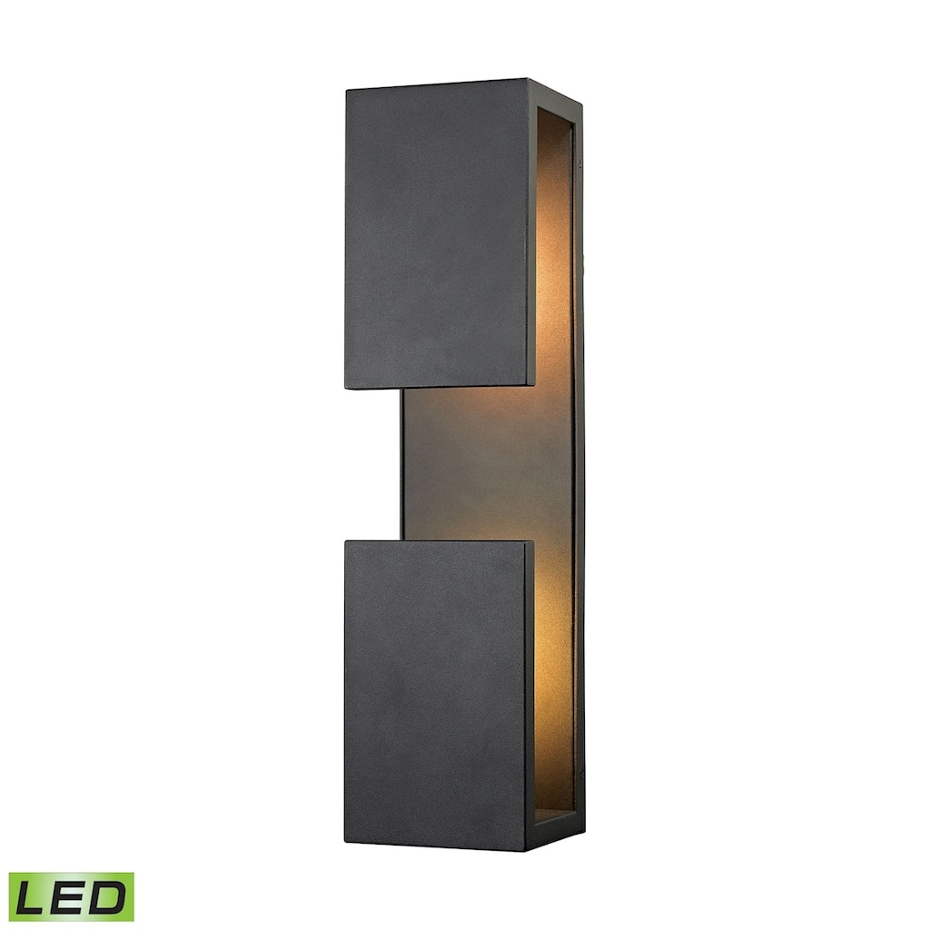 Pierre 19'' High 1-Light Outdoor Sconce - Textured Matte Black - 19 inch Tall