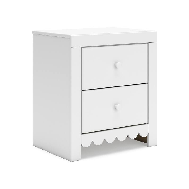 Signature Design by Ashley Mollviney White Nightstand