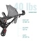 preview thumbnail 3 of 16, Dream On Me Volgo Twin Umbrella Stroller