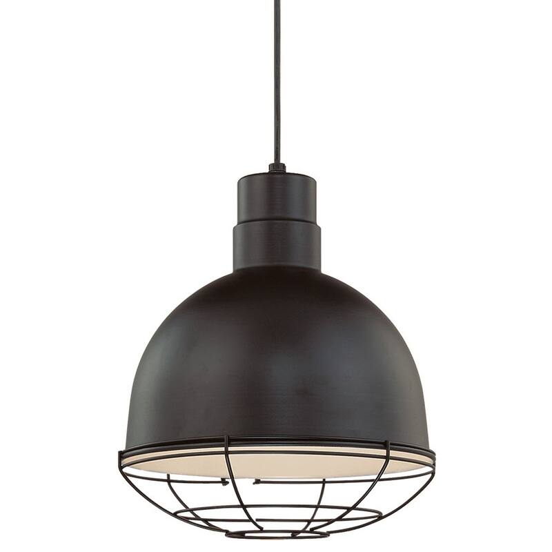 Millennium Lighting RLM Single Light 12" Wide Pendant - Satin Black