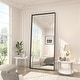 preview thumbnail 80 of 78, Extra Large Metal Frame Wall Mirror Black Tempered Glass for Bathroom