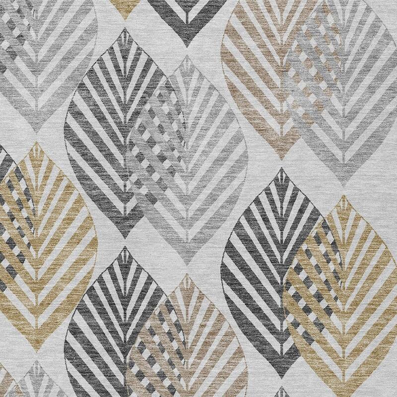 HomeRoots Floral Transitional Rectangle Outdoor Rug