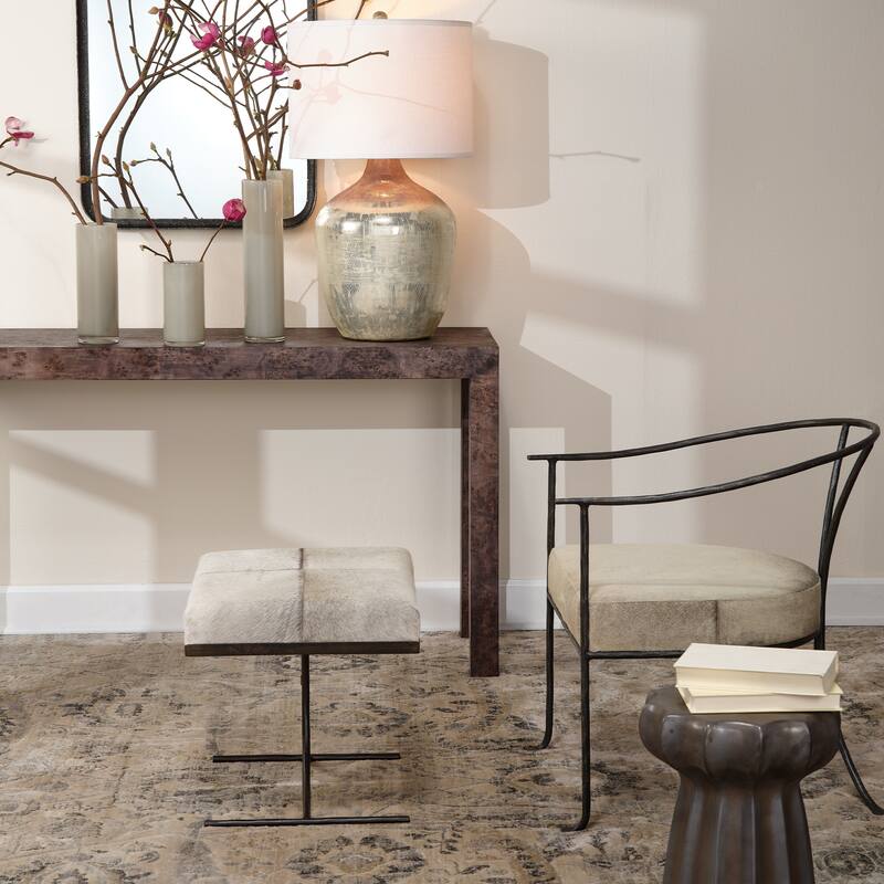 Alden Decor Delia Burlwood Console Table