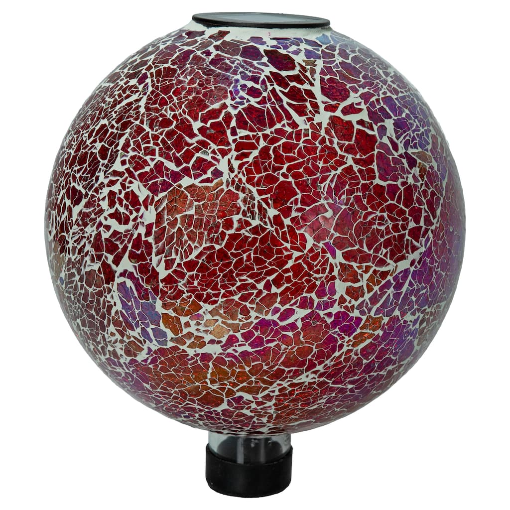 Sunnydaze 10-Inch Solar Glass Gazing Garden Globe