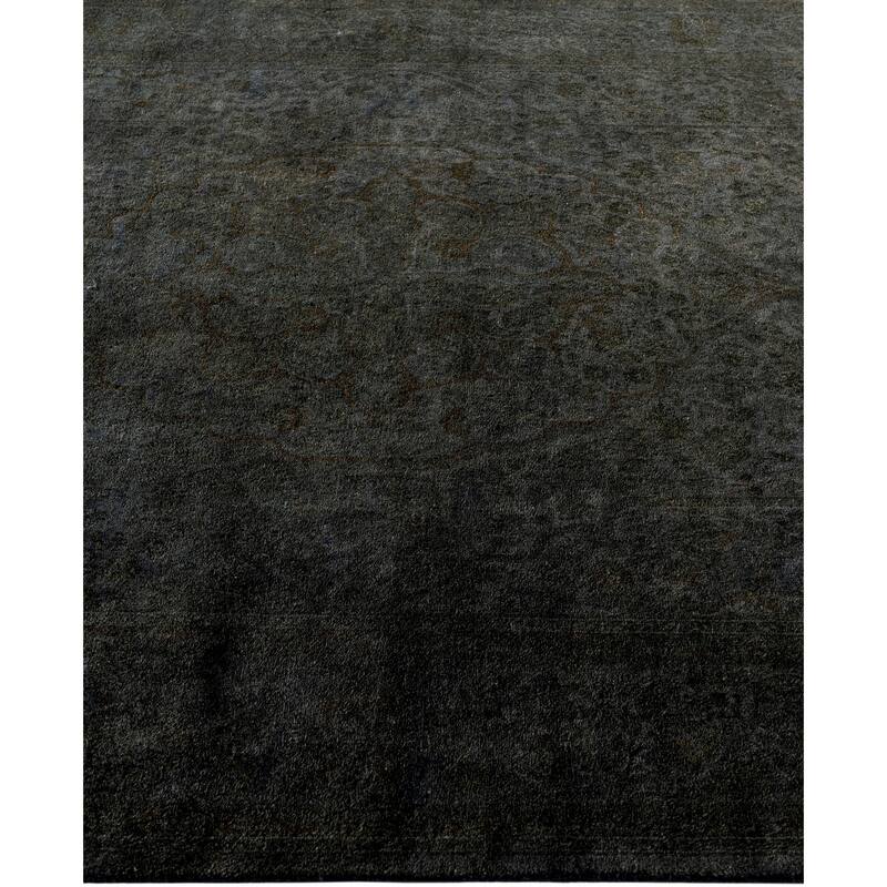 Overdyed One-of-a-Kind Hand-Knotted Area Rug - Black - 4' 9" x 7' 2"