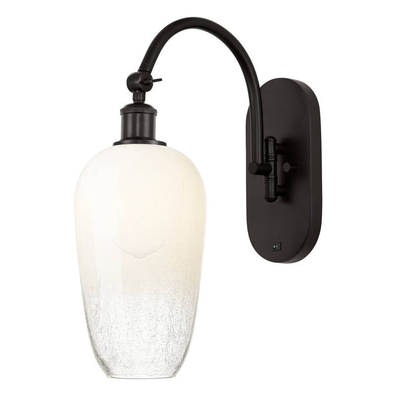 Innovations Lighting Endless Possibilities Ballston - Brookhaven Flute - 1 Light 7" Swiveling Sconce - Oil Rubbed Bronze/Opal