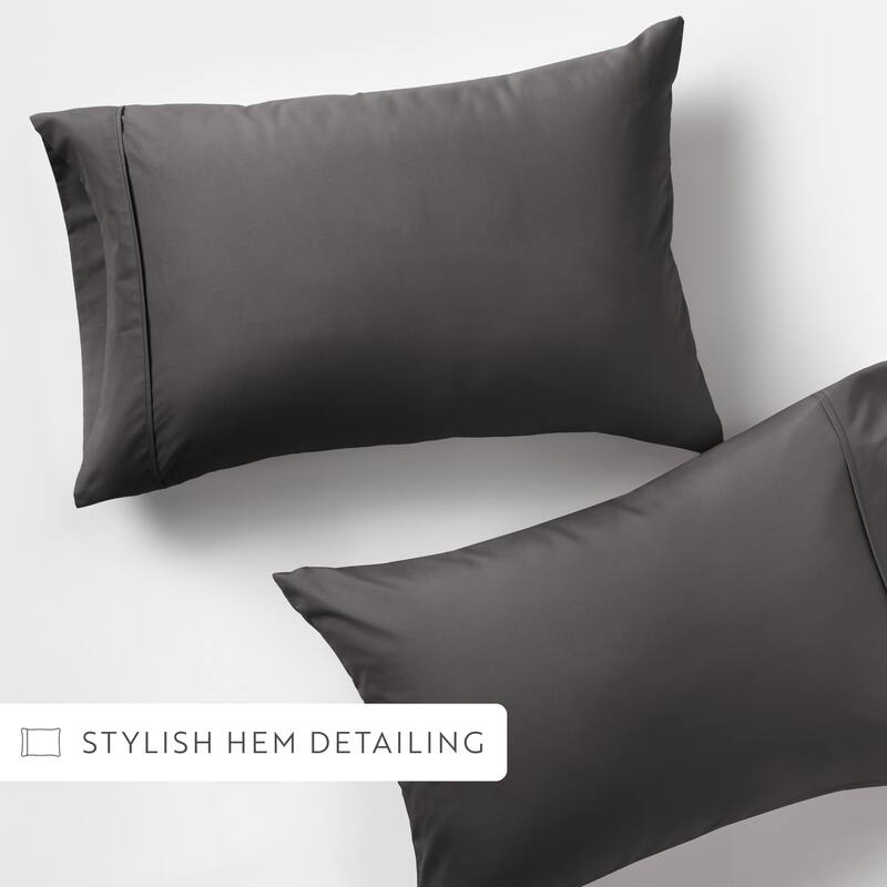 Home Collection Ultra Soft 2-piece Microfiber Pillowcase Set