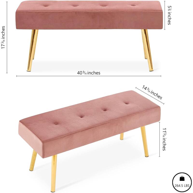 Howtai Upholstered Bench for bedroom, entryway, dining room