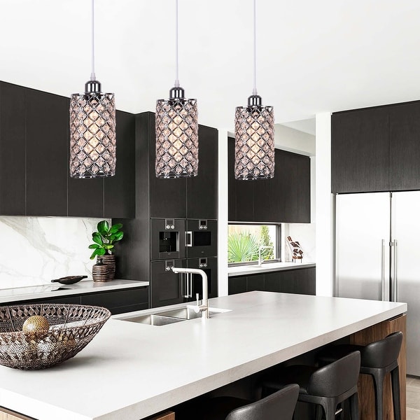 Modern chrome clearance pendant light