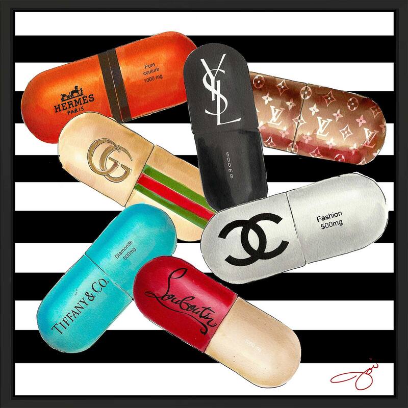 "Designer Drugs" by Jodi Print on Floating Canvas