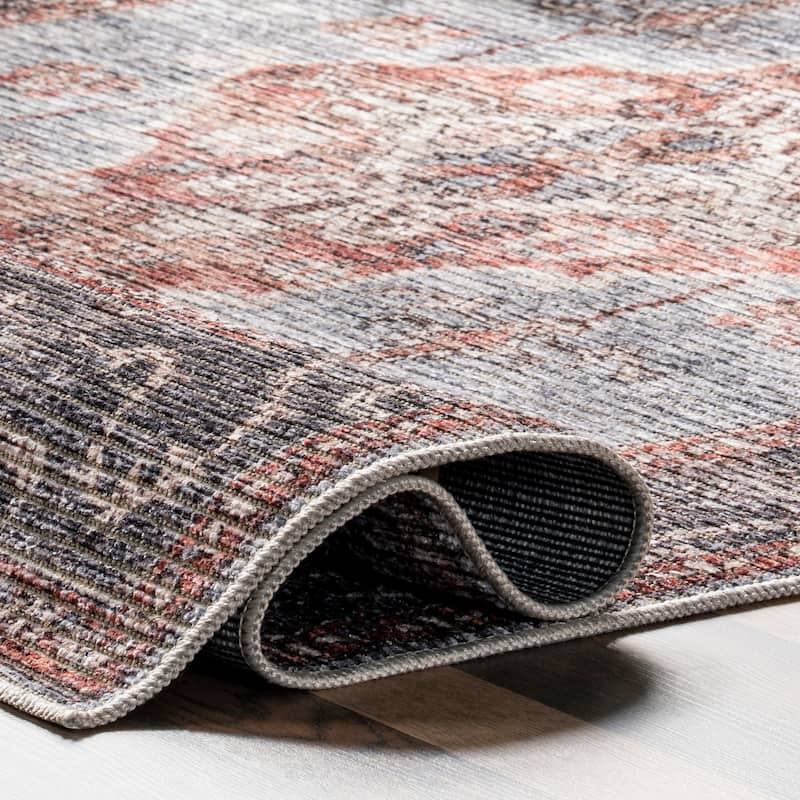 Nuloom Wild Orchid Machine Washable Area Rug