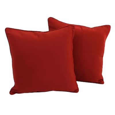 18-inch Twill Throw Pillows (Set of 2)