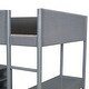 preview thumbnail 55 of 108, Kids Loft Bed Elegance Teddy Fleece Loft Bed with Full Length Guardrail, Storage Shelf, 4 Drawers, and Convertible Desk