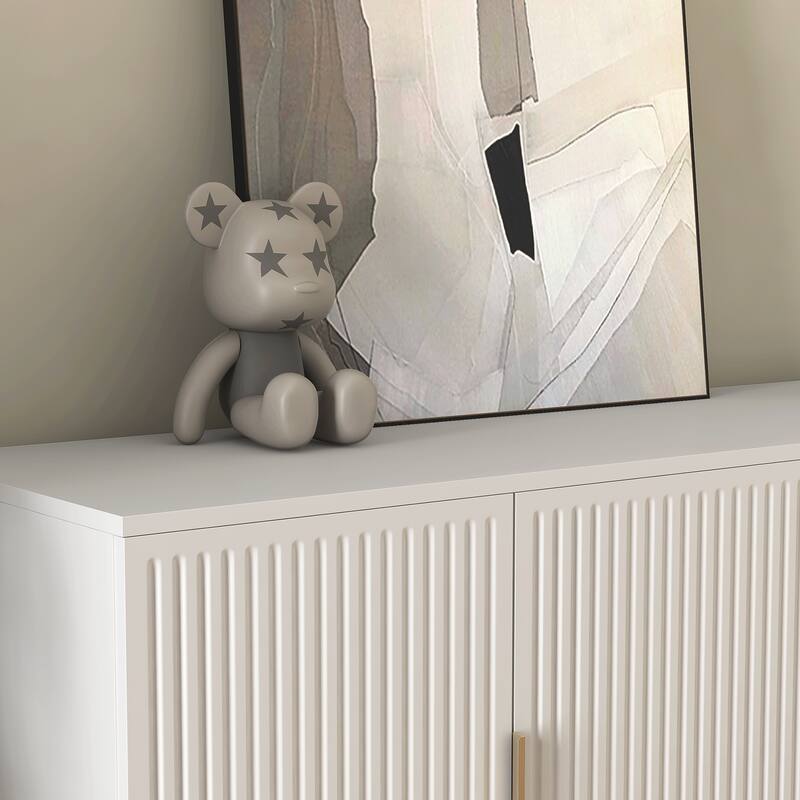 Roomfitters Modern Buffet Cabinet with Storage, Kitchen Sideboard Cupboard, Dining Room Credenza, Entryway Table