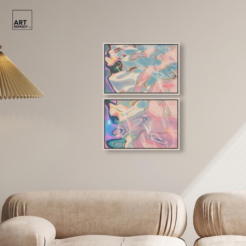 Metallic Drift I Canvas Set of 2 by Art Remedy
