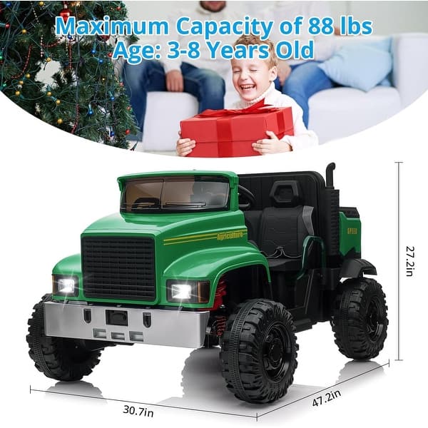 dimension image slide 2 of 4, Ride On Truck for Kids 24V Ride On Car with Remote Control