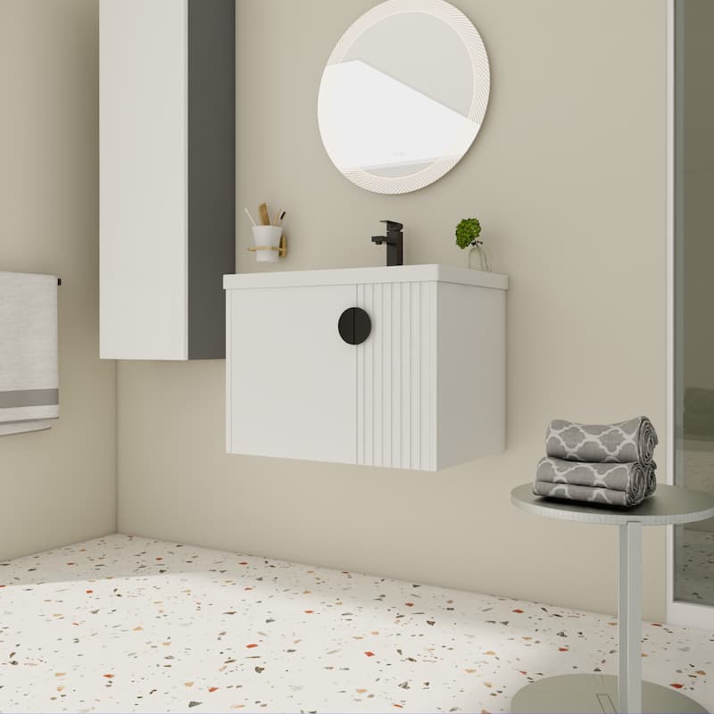28 Inch Bathroom Vanity with Ceramic Sink