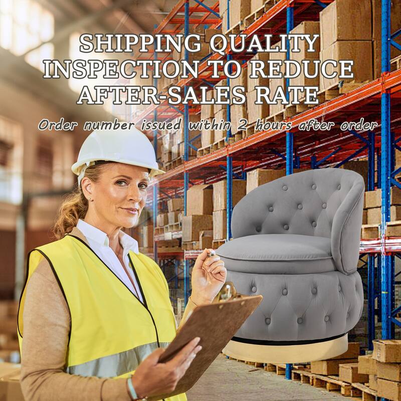 360 Degree Swivel Cuddle Barrel Accent Storage Chairs, Round Armchairs with Wide Upholstered, for Living Room