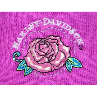 Shop Hot Pink Harley Davidson Knit Scarf Gloves Hat Set One