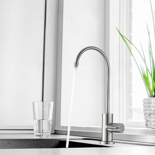 Kitchen Water Filter Faucet, Brushed Nickel Finish Lead-Free ...