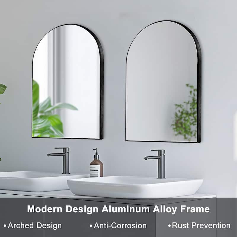 Bathroom Arch Aluminum Wall Mirror Vanity Mirrors