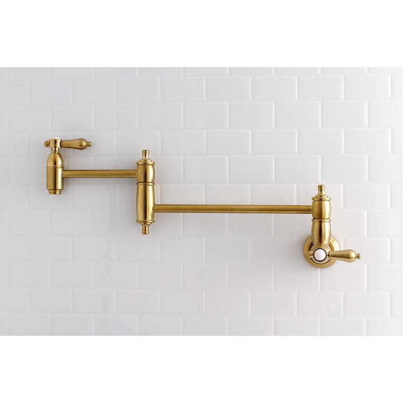 Kingston Brass Heirloom Wall Mounted Pot Filler Faucet