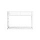 preview thumbnail 12 of 23, Twin Over Twin Metal Bunk Bed with Reversible Ladder, Full-Length Guardrails, Sturdy Square Tube Frame