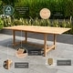 preview thumbnail 2 of 11, Certified Teak Patio Dining Set, Extendable Table and Foldable Chairs, Ideal for Outdoors