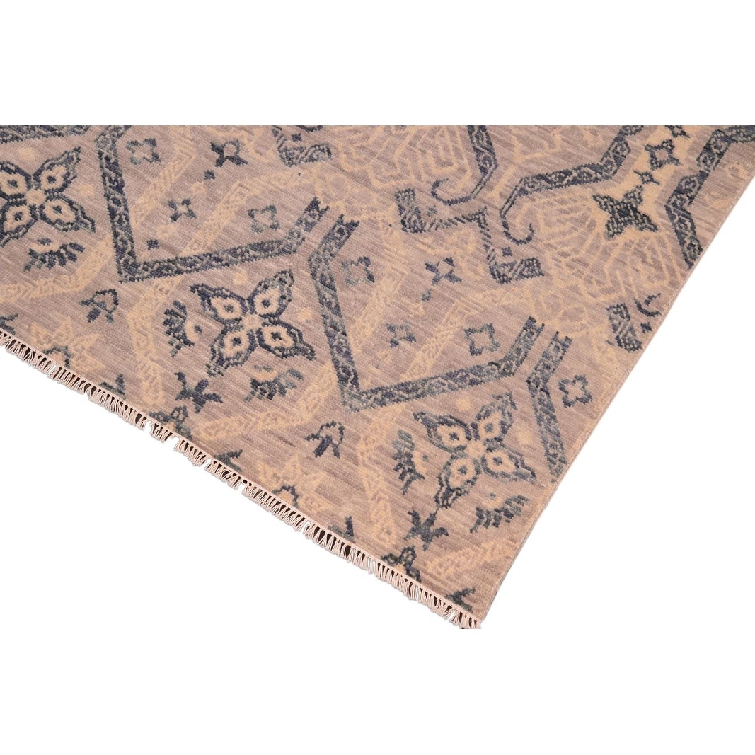Fine Oushak Modern Jerlene Gray Blue Wool Rug 7 9 X 10 4 7 Ft 9 In X 10 Ft 4 In On Sale Overstock 27031506