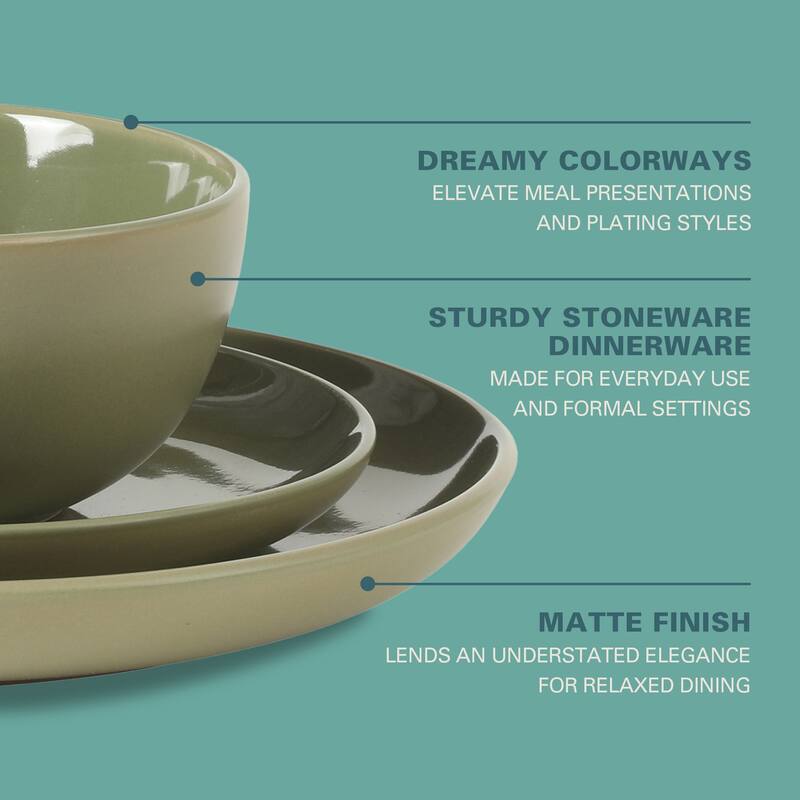 Gibson Home Rockaway 12pc Dinnerware set