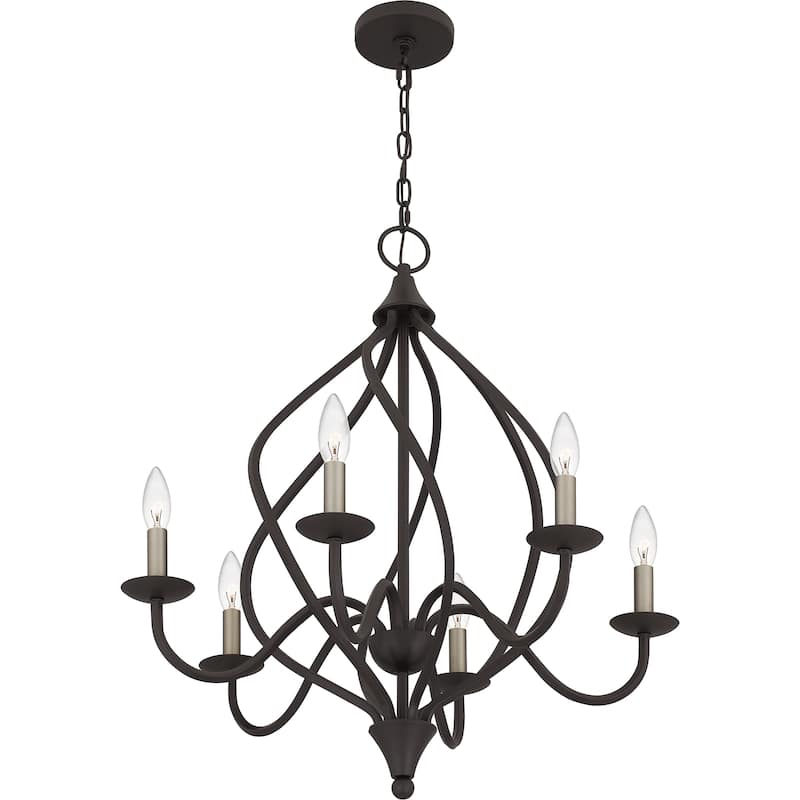 Dupont 6-Light Old Bronze Chandelier - Old Bronze