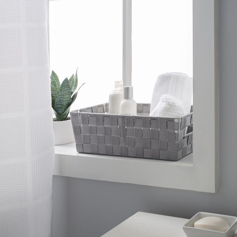 Simplify Medium Woven Strap Shelf Tote