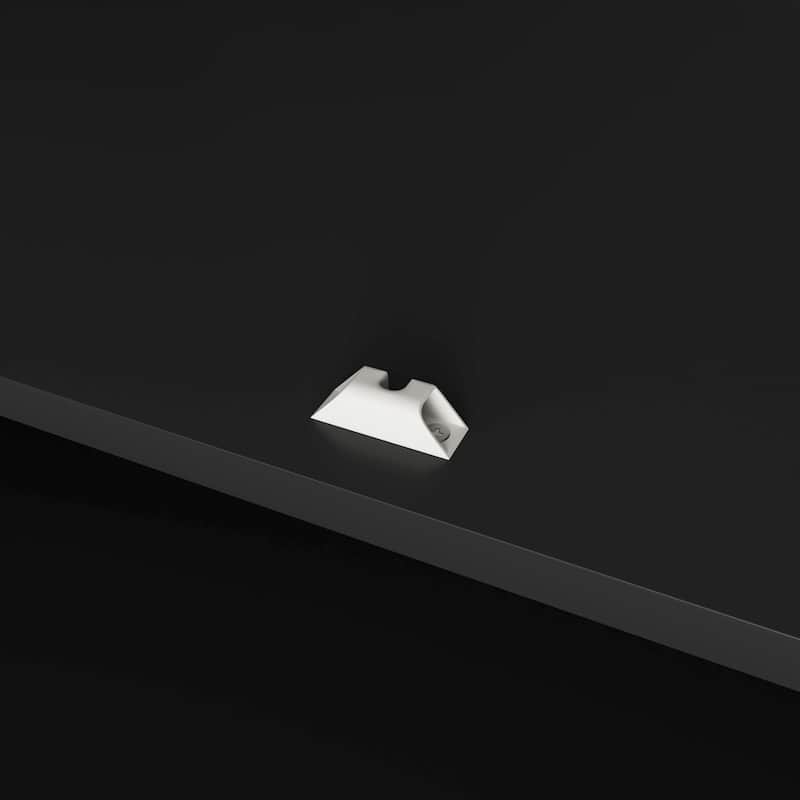 Black 4 Doors Wardrobe Closet Storage Cabinet with Mirror, Minimalist Armoire Closet with Hanging Rod