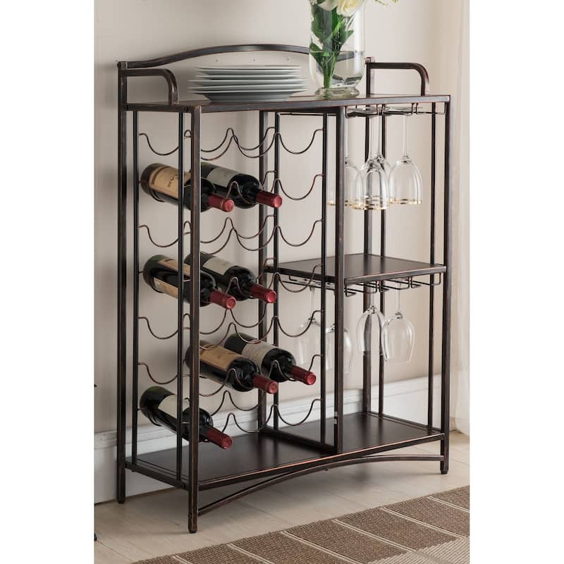 Copper Grove Bylot Brushed Copper Storage Wine Rack - Overstock - 21409599
