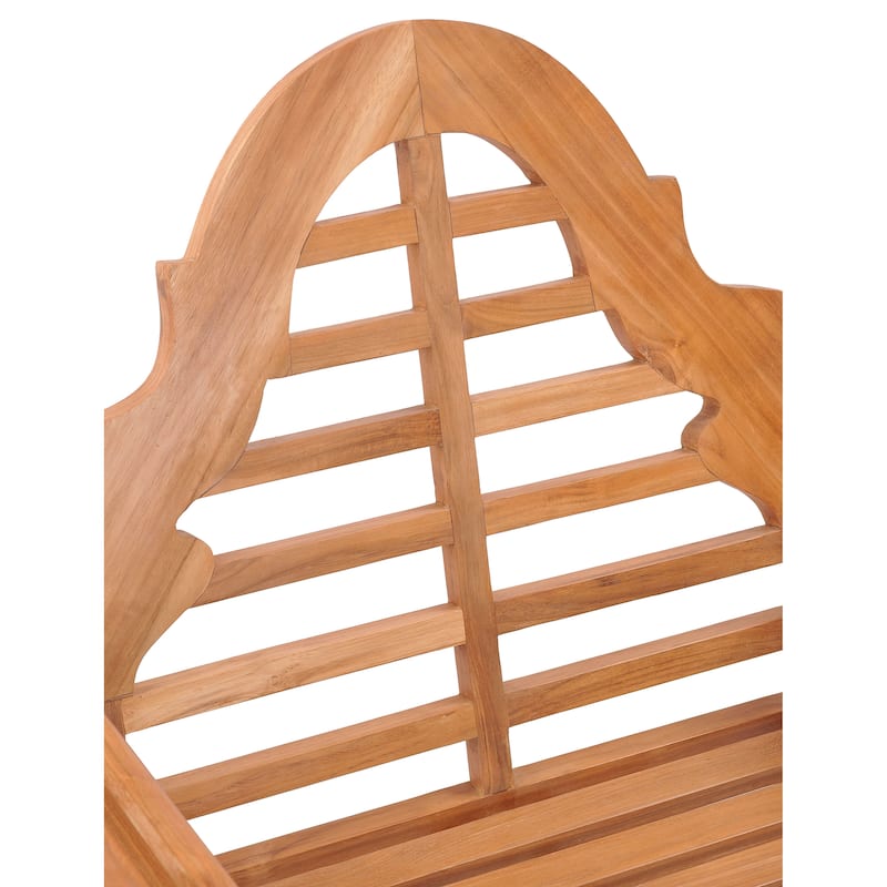 Chic Teak Lutyens Teak Wood Indoor/ Outdoor Dining Arm Chair