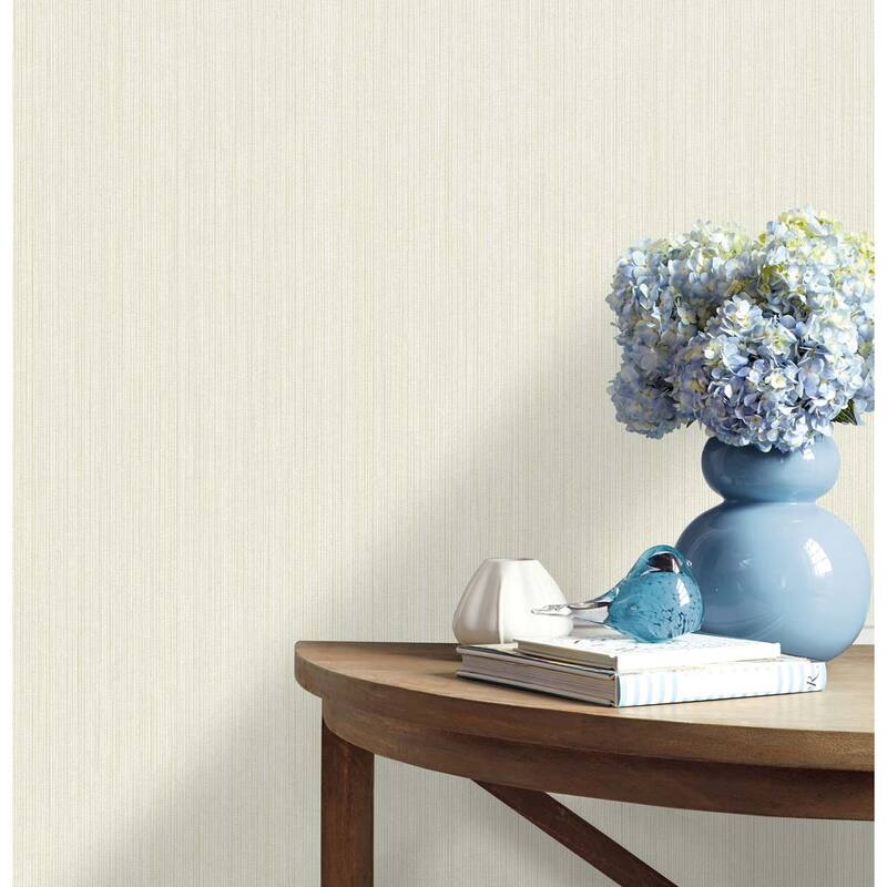 Seabrook Designs Ammons Solid Stringcloth Unpasted Wallpaper