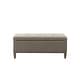 preview thumbnail 2 of 6, Madison Park Tessa Light Grey Tufted Top Soft Close Storage Bench