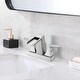 preview thumbnail 3 of 18, Vanityfair Double Handle Centerset Waterfall Bathroom Sink Faucet with Drain Assembly